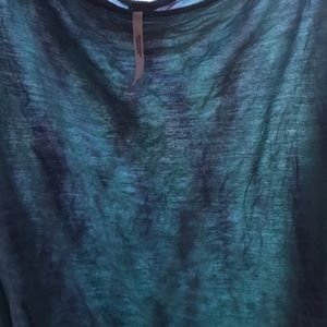 Free people crop top cotton loose long sleeve